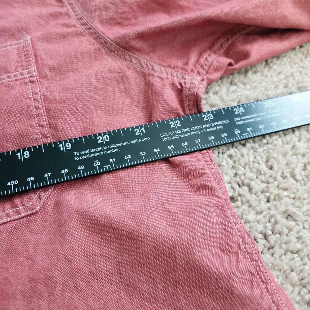 J.Crew Shirt Mens XL Pink Chambray Long Sleeve Button Up Workwear Casual